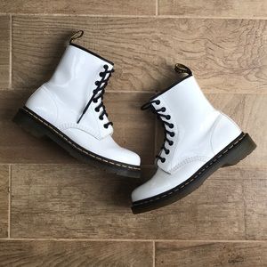 White Patent Leather Dr. Marten 1460s 7